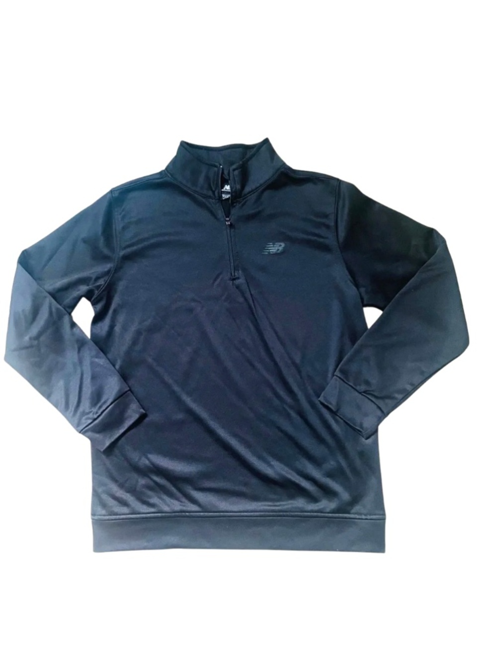 New Balance Black Half-Zip Performance Pullover, Boys 14-16 #0030